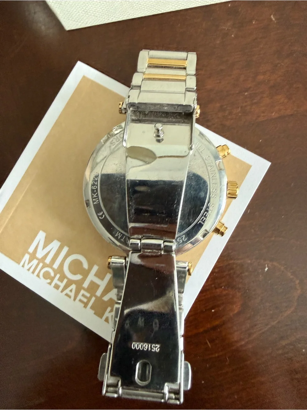 Michael Kors Women's Two-Tone Gold and Silver Chronograph Watch